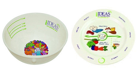 Porcelain Portion Plate & Bowl Only Pack